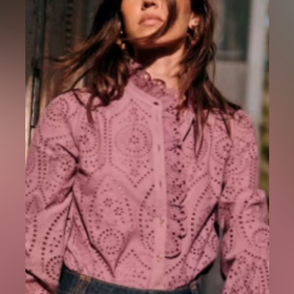 Sezane Chlo Shirt Wisteria - Size 2